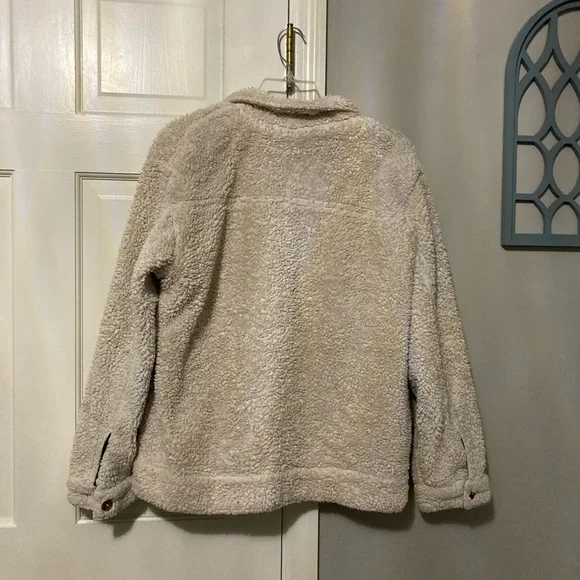 O'Neill Cream Teddy Jacket - Picture 4 of 5